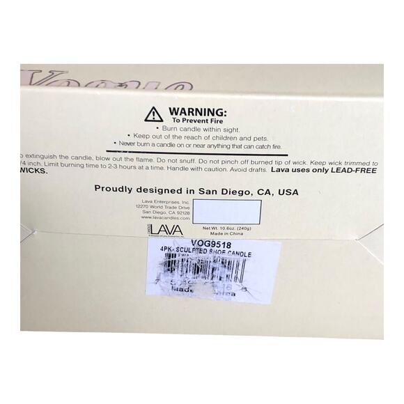 Lava Vintage Vogue Sculpted Shoe Scented Decorative Candle Lead-Free 10.6oz - Picture 12 of 14